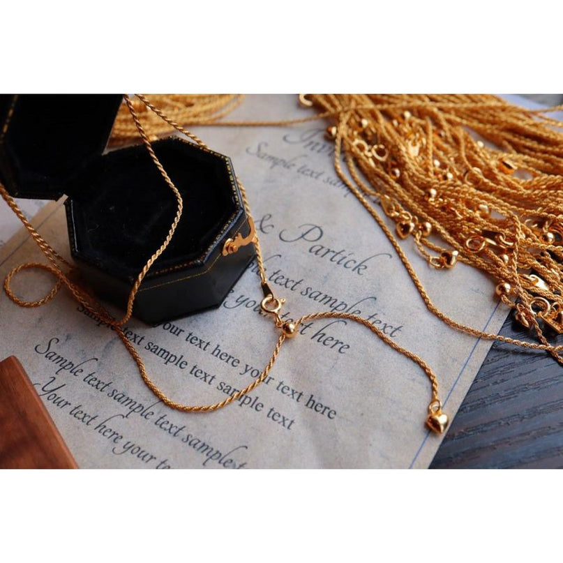 Tijdloze gevlochten kettingketting - Universele ketting