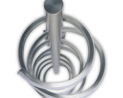 LED -plafondlamp "Belleza", moderne metalen plafondlamp en plastic in nikkel mat en wit, met stevig gebouwd -in LED's, 100 cm lang. De ideale verlichting voor woonkamer, eetkamer of keuken.