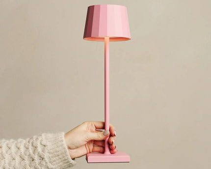 Wouter Flamingo Roze oplaadbare tafellamp-Draadloos opladen, dimbare, 120 uur batterijduur