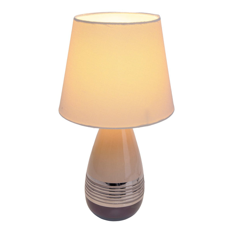 Keramische tafellamp "Carrara" h: 38cm