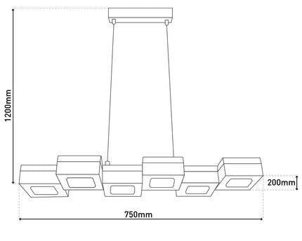 LED hanglamp "Moggi"