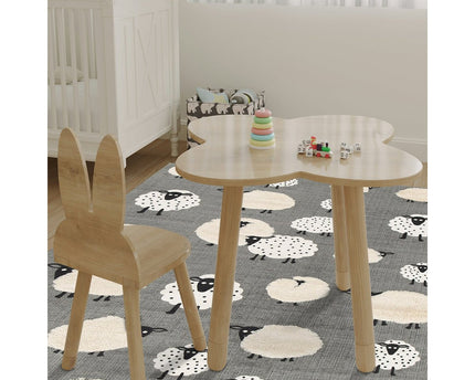 Katoenen kindervloerkleed KLEINE SCHAPEN