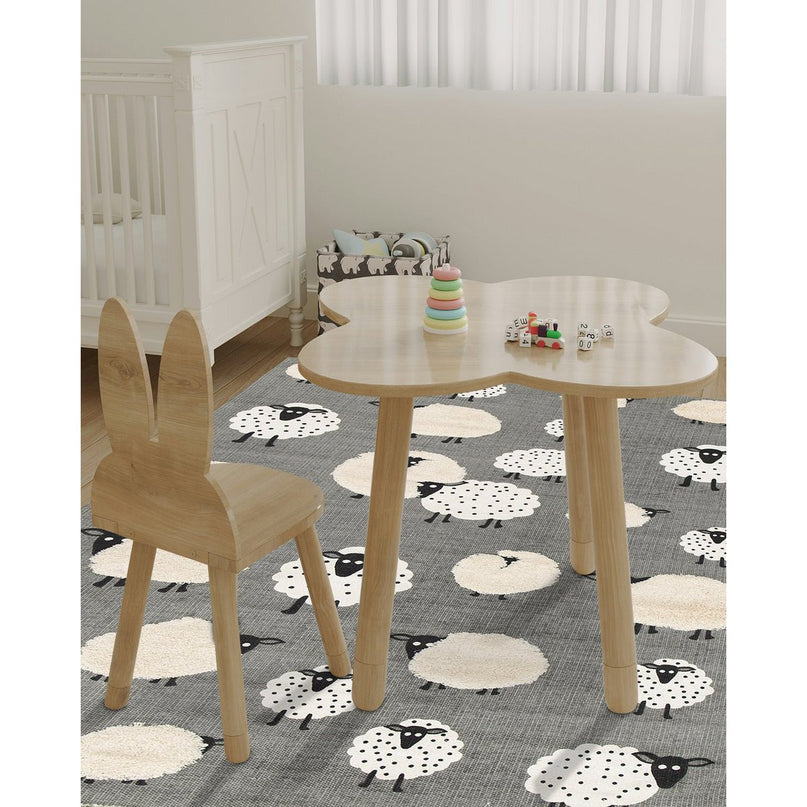 Katoenen kindervloerkleed KLEINE SCHAPEN