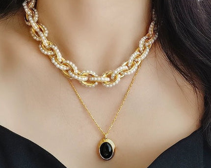 Vintage geïnspireerde parelketting