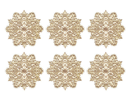 Golden Flock Glass - veel van 6