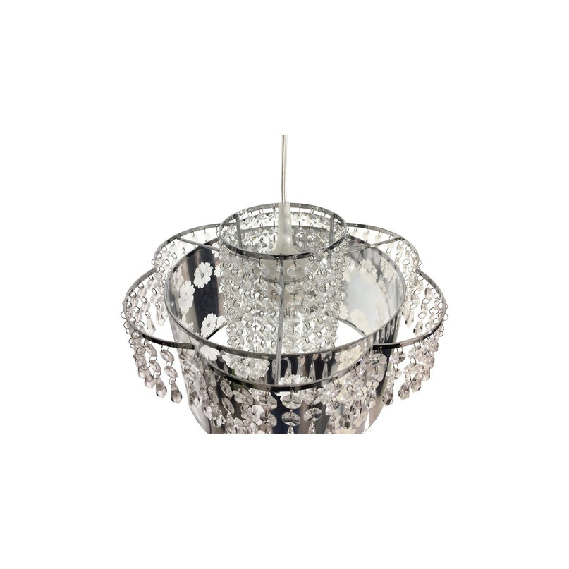 Acryl hanger lamp "fancy" van moderne kroonluchters gemaakt van metaal en plastic in chroom, met E27 -versie en een Øvon 32 cm