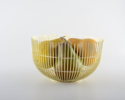 Gouden broodmand groot model 20x20x12cm