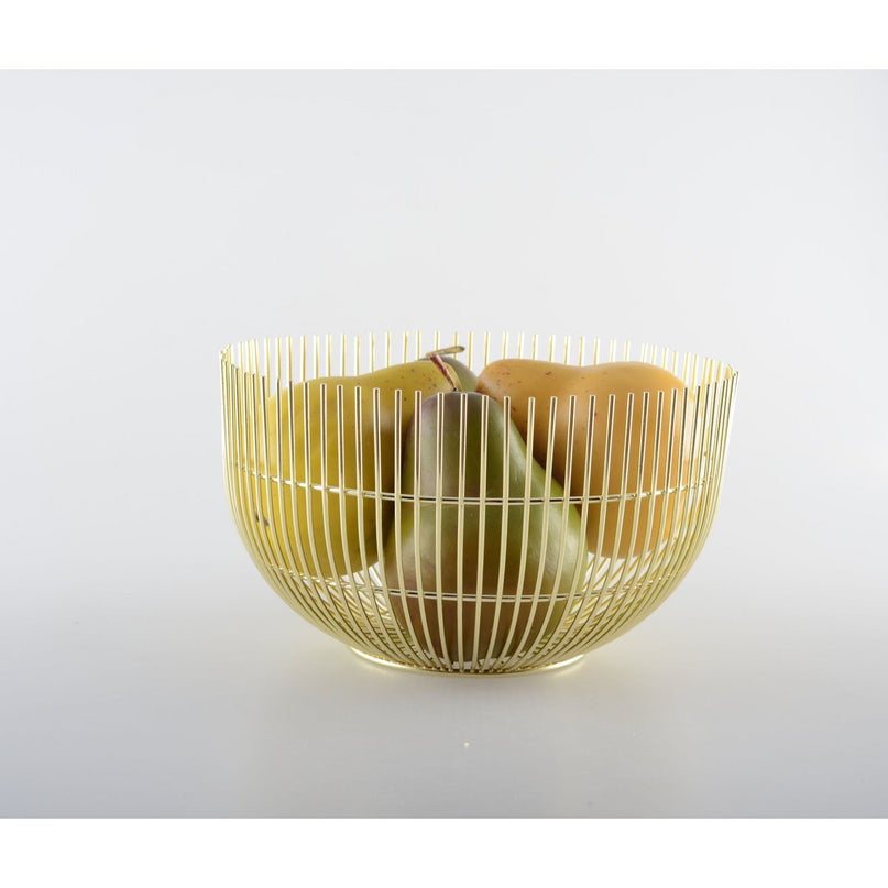 Gouden broodmand groot model 20x20x12cm