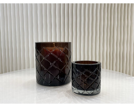 Hurricane Kristallen Lamp Windlicht Klein Bruin(cc2101-80crystal-choc-small)