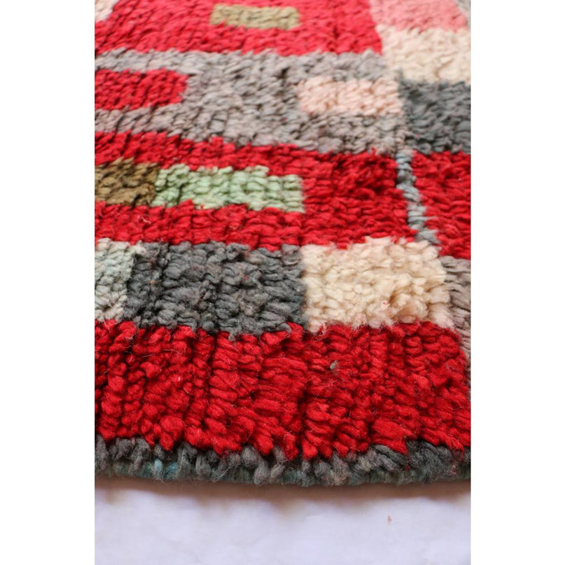 Zuiver wollen Marokkaans Berber halkleed 76 x 408 cm