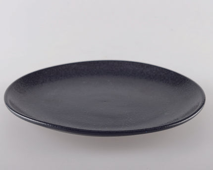 Zwart platte plaat met glans 27 cm