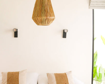 Lampenkap Plafondlamp Pendel rond ENDAH gemaakt van Raffia