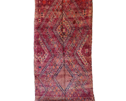 Zuiver wollen Marokkaans Berber-tapijt 186 x 367 cm