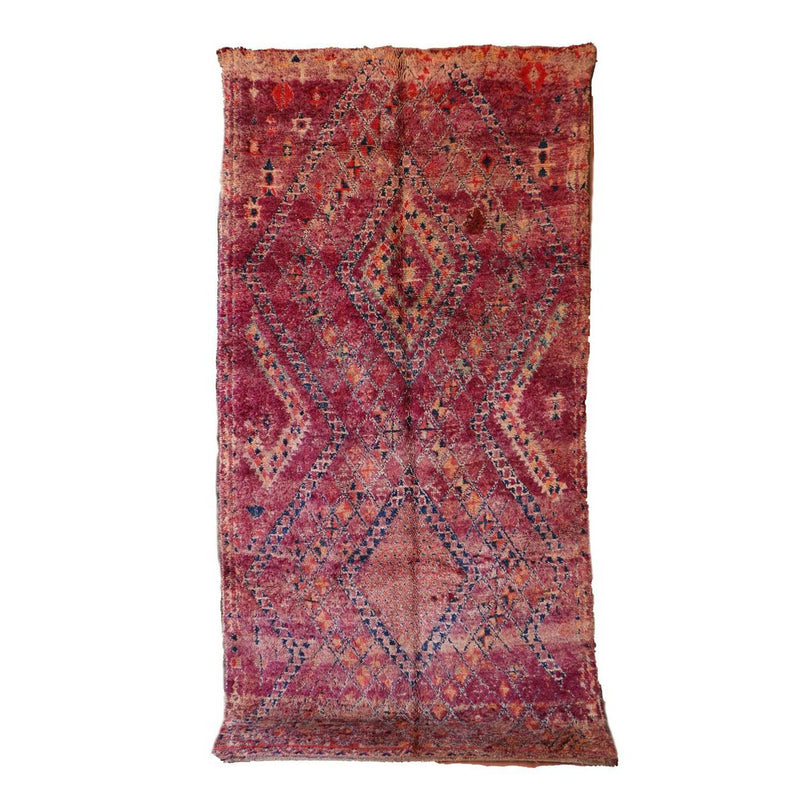 Zuiver wollen Marokkaans Berber-tapijt 186 x 367 cm