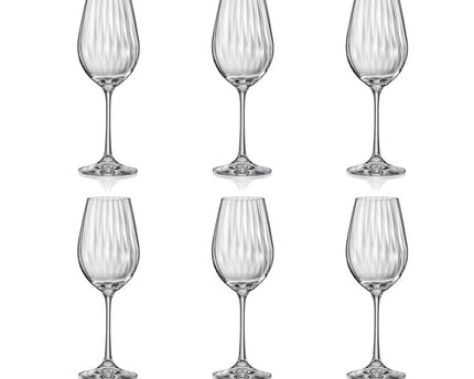 Wijnglas 350 ml waterval - veel 6