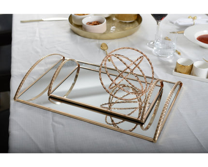 Gouden model rechthoekige lade