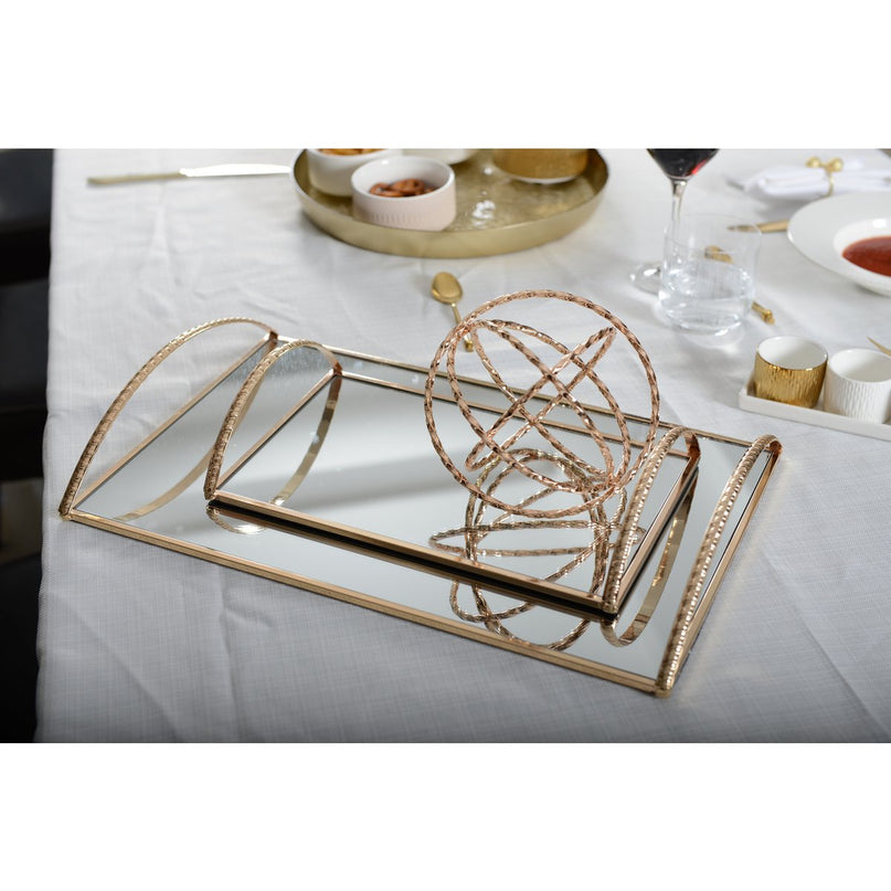 Gouden model rechthoekige lade