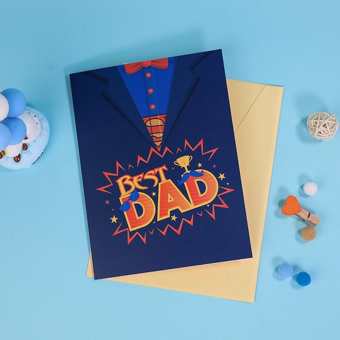 3D-kaart voor papa-vaders dagkaart