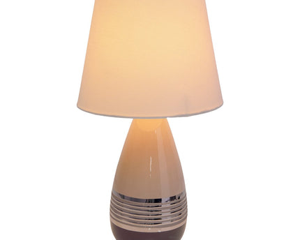 Keramische tafellamp "Carrara" h: 38cm