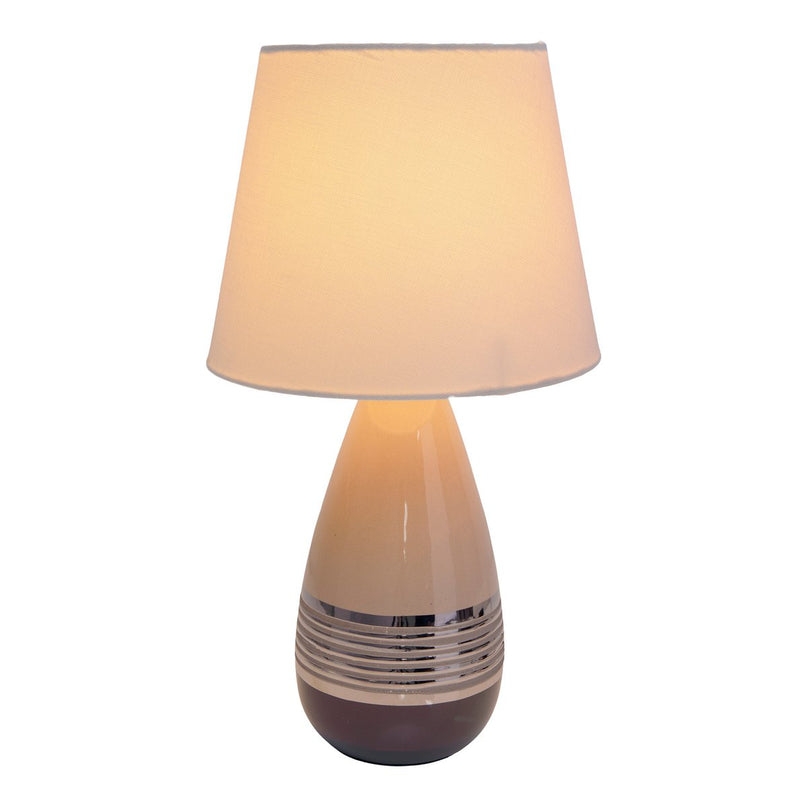 Keramische tafellamp "Carrara" h: 38cm
