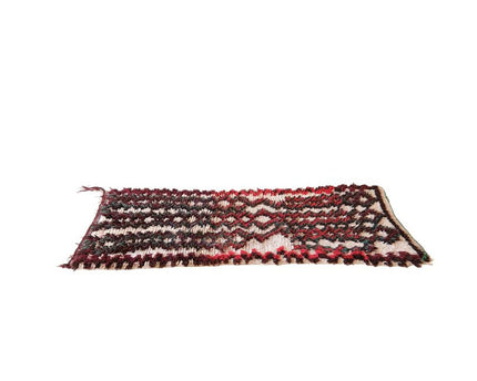 Zuiver wollen Marokkaans Berber-tapijt 74 x 164 cm