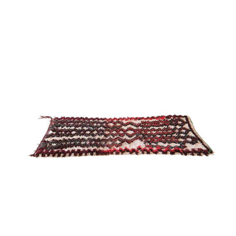 Zuiver wollen Marokkaans Berber-tapijt 74 x 164 cm