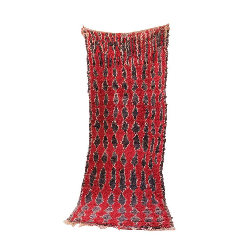 Zuiver wollen Marokkaans Berberkleed 86 x 241 cm