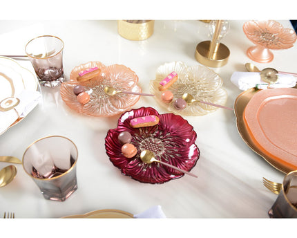 Vanille bloem dessertplaat