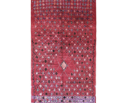 Vintage wollen Berberkleed 192 x 366 cm