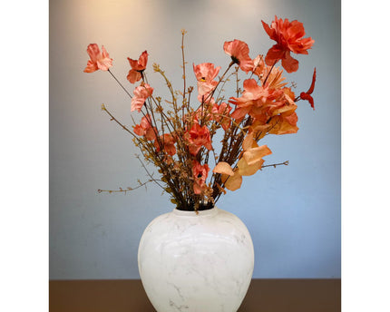 Zijden Bloemen met American porcelain ginger jar by mid-20th century Big H*28W*25
