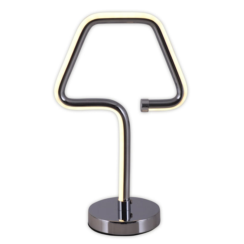 LED tafellamp "Loop Line" h: 30cm chroom