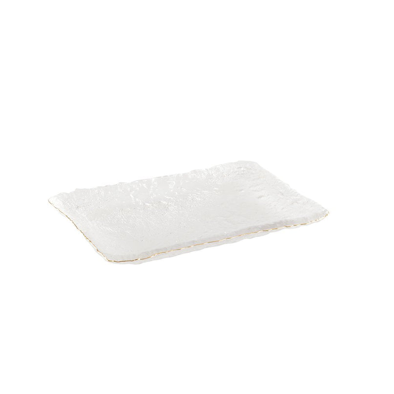 Cake -schotel gouden 23x14.5x2.5 cm