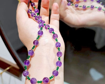 Amethyst Green Onyx kralen ketting n armband