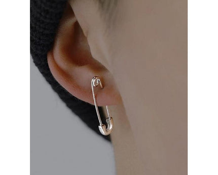 Unieke minimalistische paperclip-oorbellen - één paar