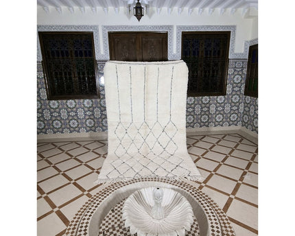Berber vloerkleed Beni Ouarain zuivere wol 157 x 265 cm