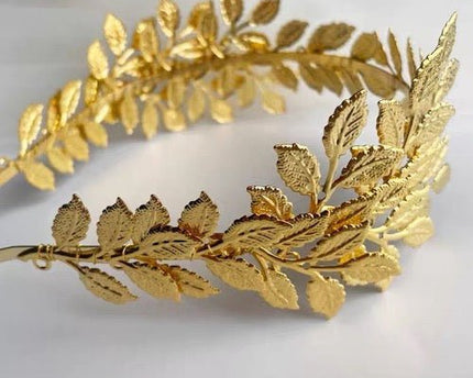 Griekse godin gouden bladeren hoofdband