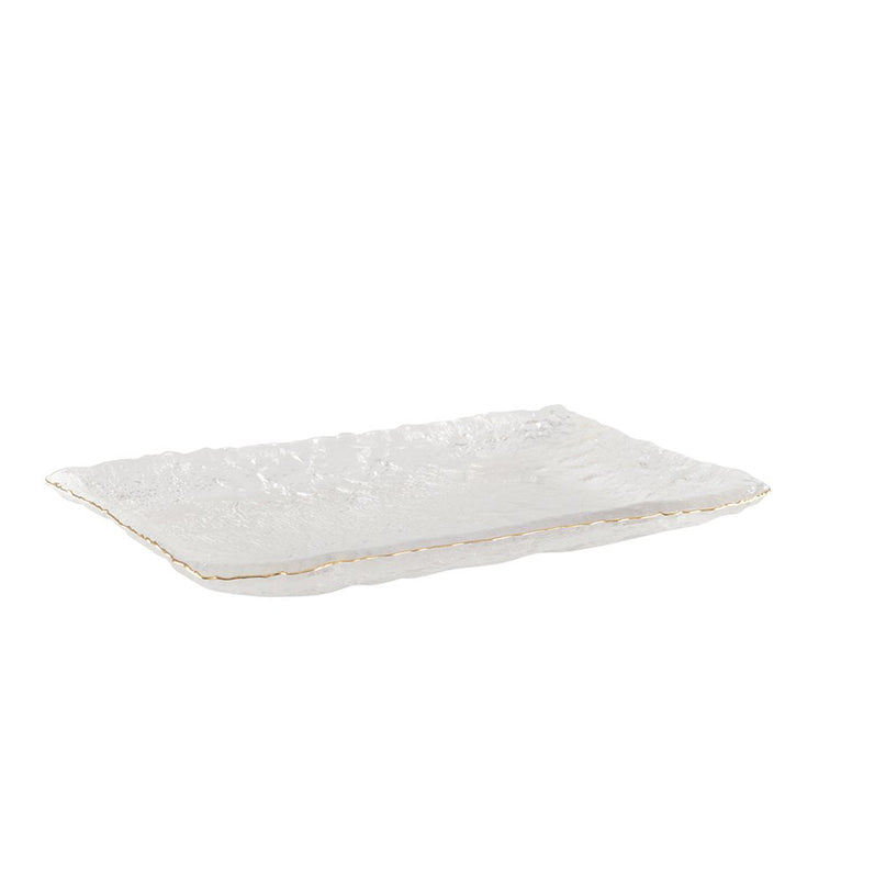 Cake -schotel gouden 23x14.5x2.5 cm