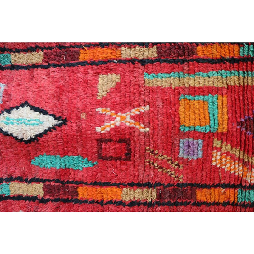 Zuiver wollen Marokkaans Berber halkleed 67 x 344 cm