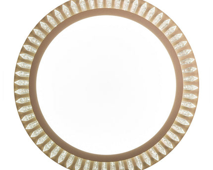 LED -plafondlicht "Madison" Ø 48 cm, veel functies, gemaakt van metaal en plastic, goud, met geïntegreerde LED's, verlichting voor woonkamers of kantoor