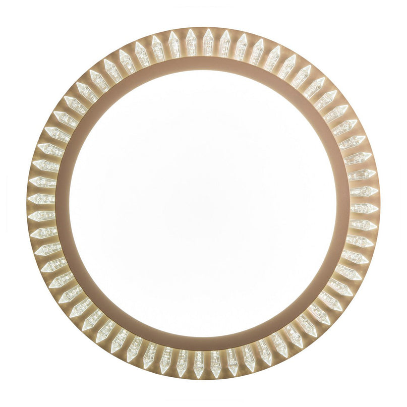 LED -plafondlicht "Madison" Ø 48 cm, veel functies, gemaakt van metaal en plastic, goud, met geïntegreerde LED's, verlichting voor woonkamers of kantoor