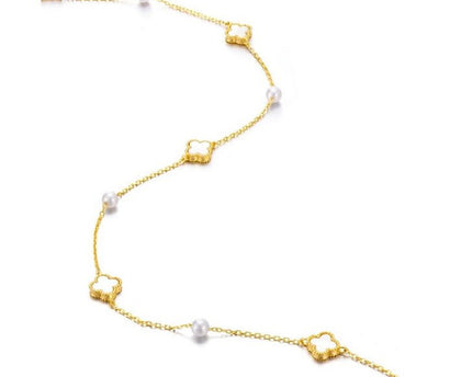 Elegante MOP Lucky Clover parels kralen ketting