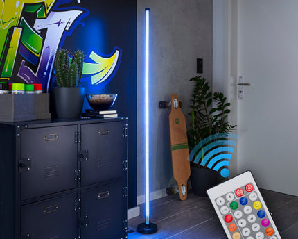 Led-digito Defosthlock "Motion Light" 150 cm hoog, gemaakt van metaal en plastic, kleurrijk, LED-bord, verlichting voor woonkamer, eetkamer of kantoor