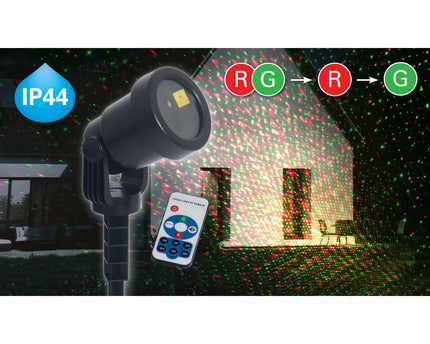 Laser buiten spion met projector, spies gemaakt van plastic, kleurrijk, met geïntegreerde LED, spotlight voor buiten