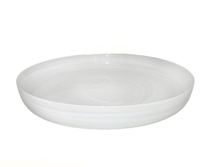 Witte glazen lade 34,5x34.5x4,5 cm