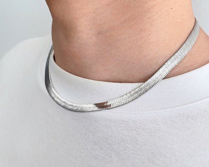 Unisex visgraatketting - 7 mm breed