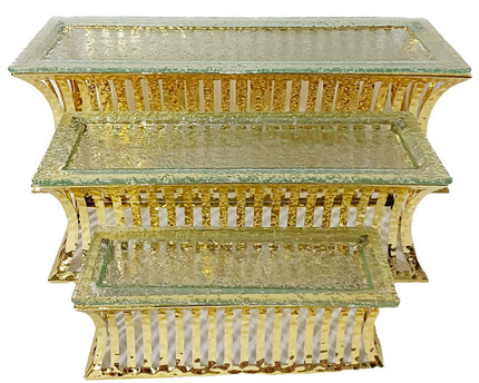 Gouden dessertsteunen - set van 3