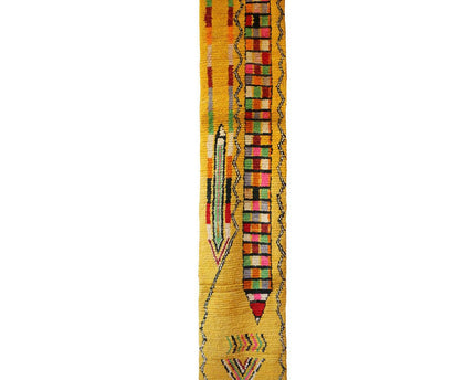 Zuiver wollen Marokkaans Berber halkleed 66 x 340 cm
