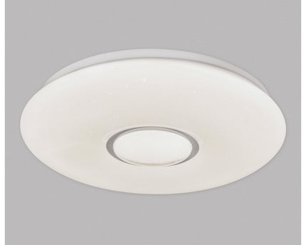 LED -plafondlicht "" Picton "Ø 31 cm gemaakt van metaal en plastic, warm wit licht met kristaleffect, met stevig ingebouwde LED's verlichting voor woonkamers of kantoor