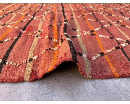 Zuiver wollen Marokkaans Kelim Berber tapijt 126 x 208 cm