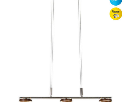 LED-drievoudige hanglamp "Triberg"